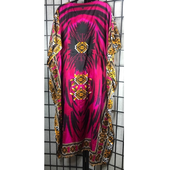 TRUE ROCK Maxi Pink Print Gafton Lightweight Dress - Picture 4 of 10